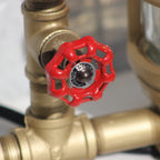 Industrial Gold Lamp