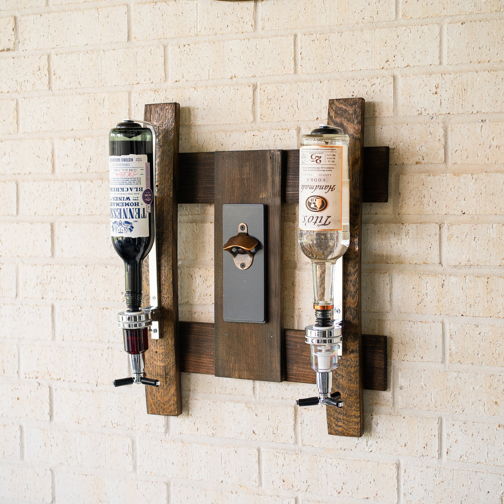 Whiskey Barrel Liquor Dispenser