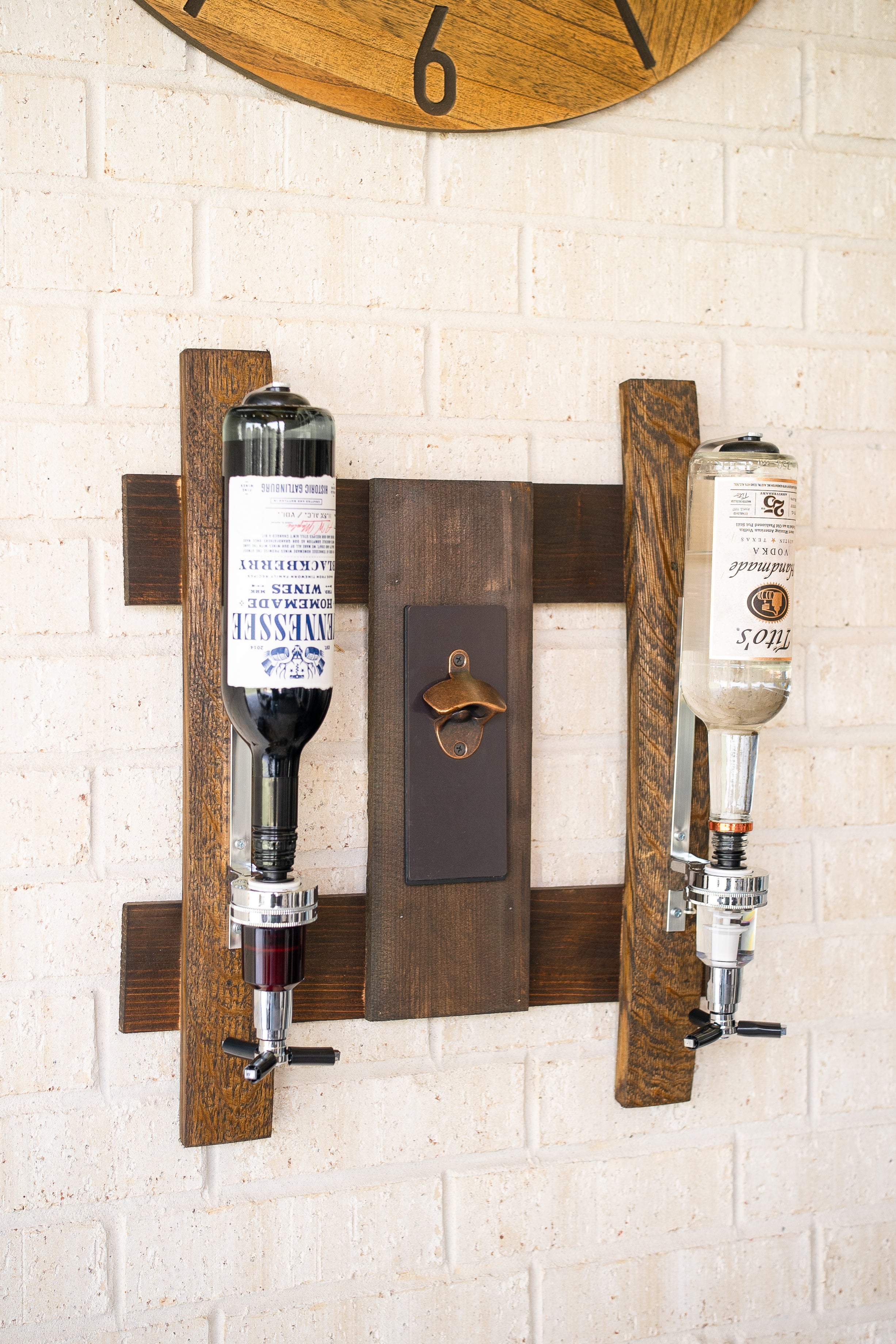 Whiskey Barrel Liquor Dispenser