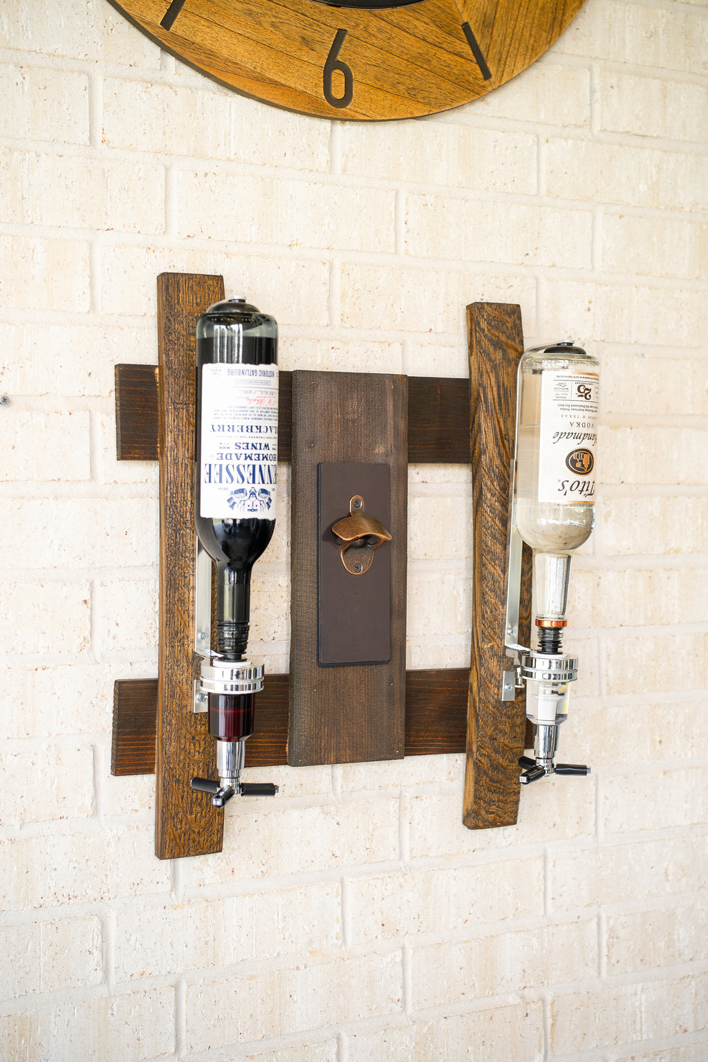 Whiskey Barrel Liquor Dispenser
