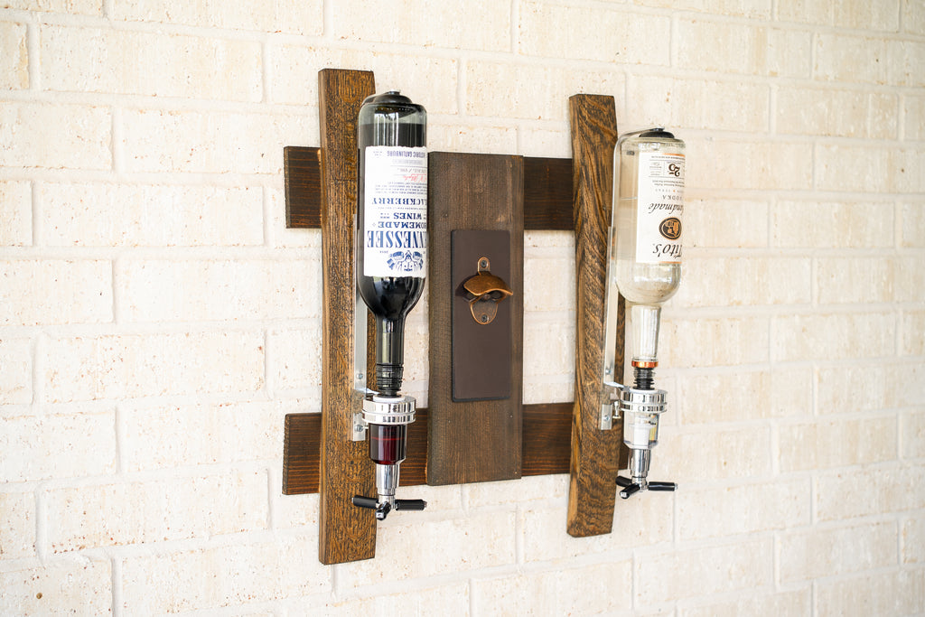 Whiskey Barrel Liquor Dispenser