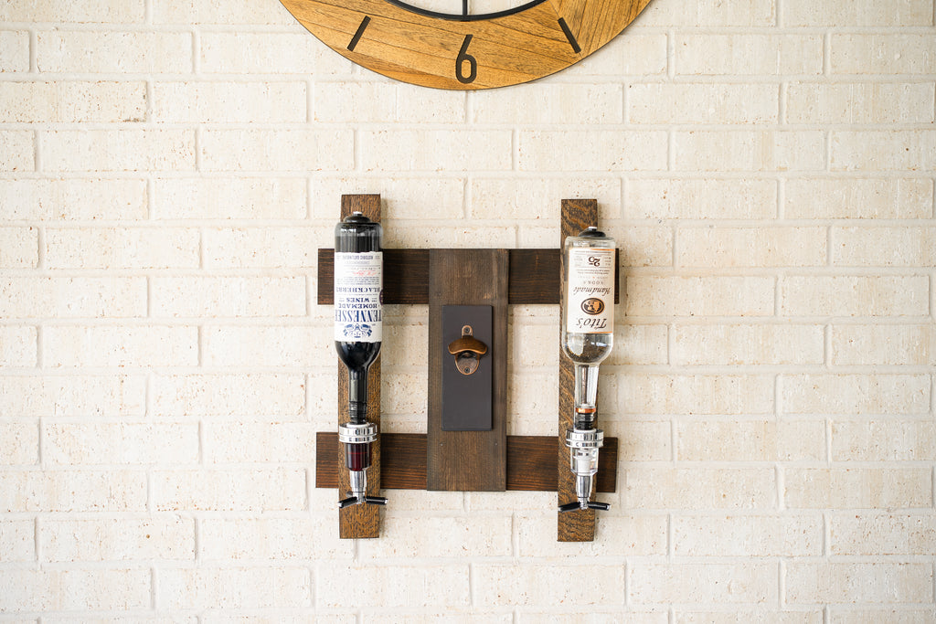 Whiskey Barrel Liquor Dispenser