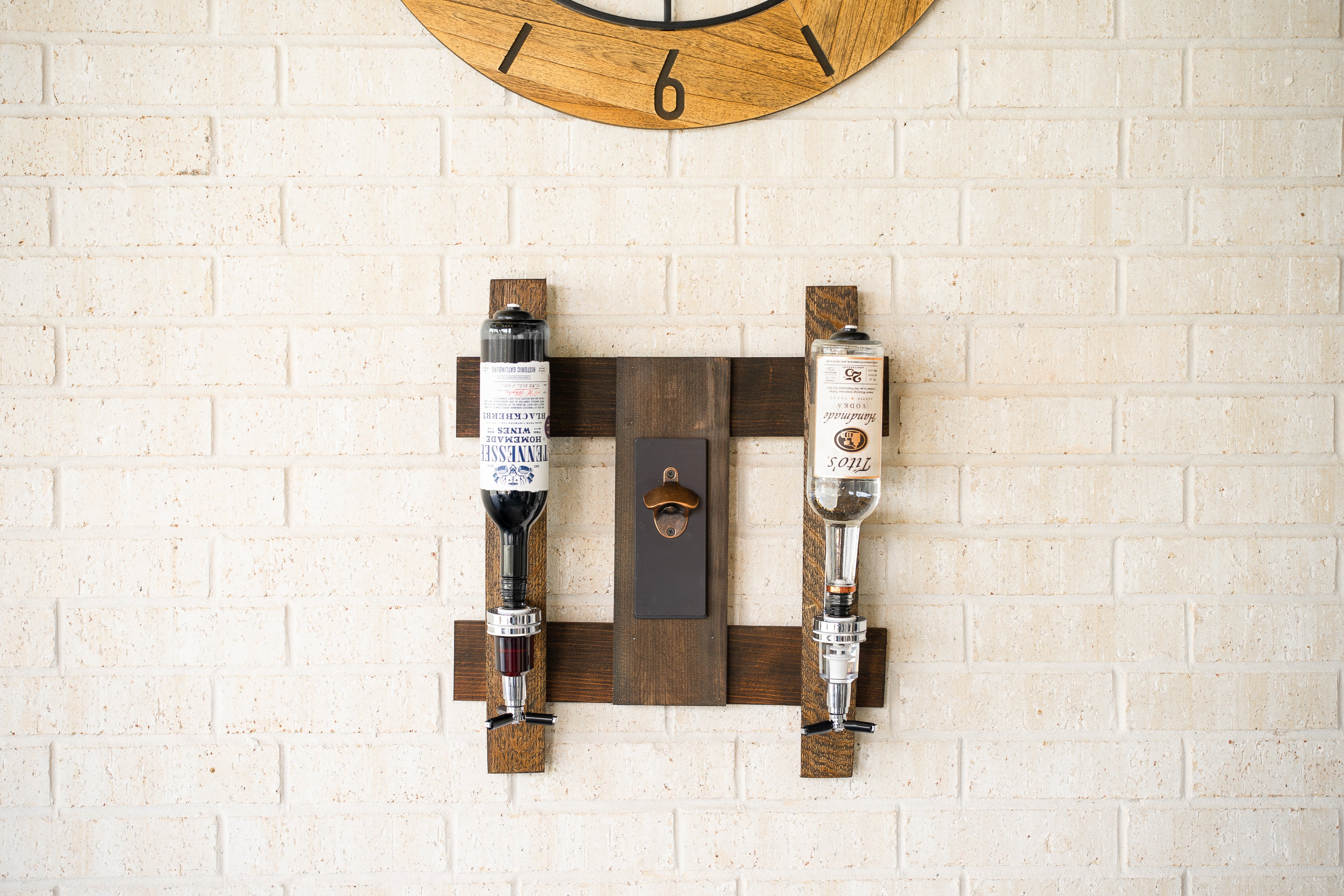 Whiskey Barrel Liquor Dispenser