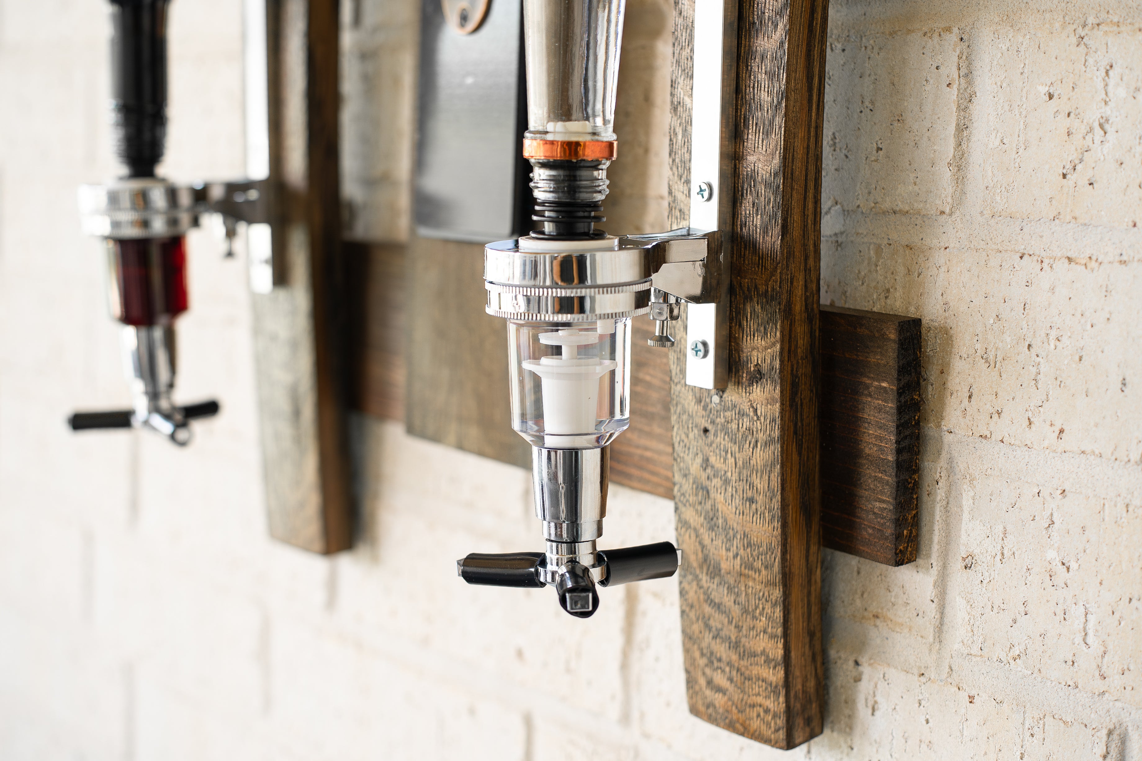 Whiskey Barrel Liquor Dispenser