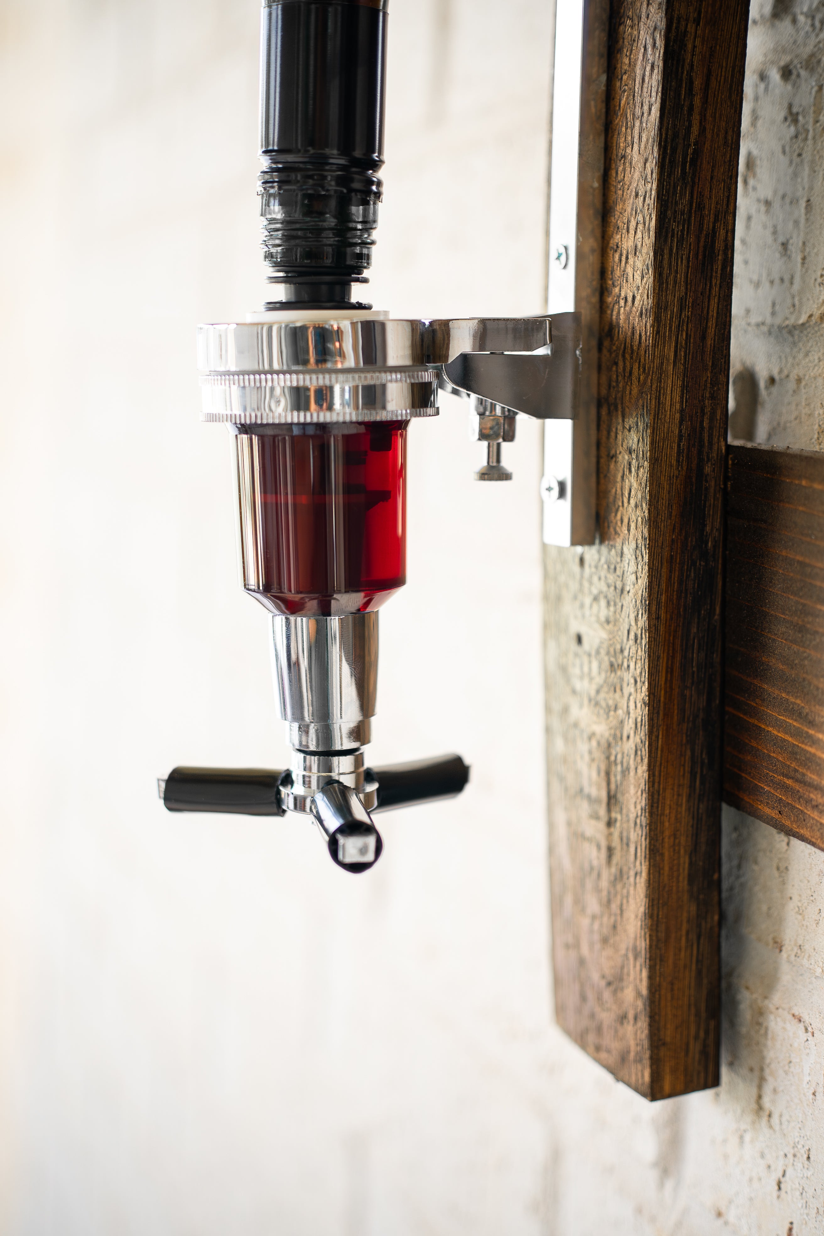 Whiskey Barrel Liquor Dispenser
