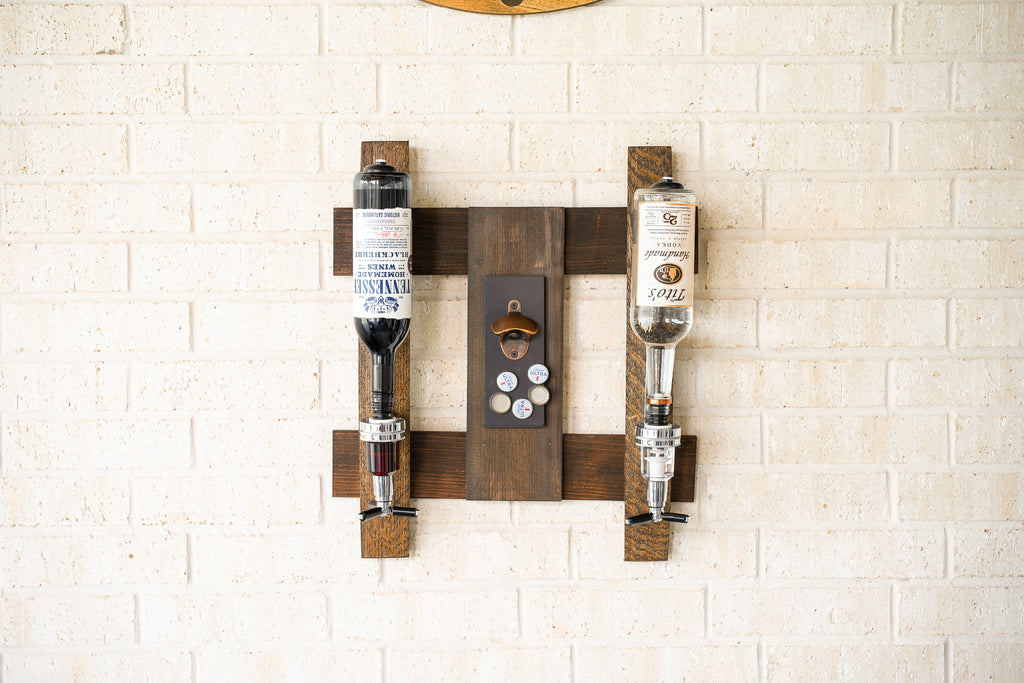 Whiskey Barrel Liquor Dispenser