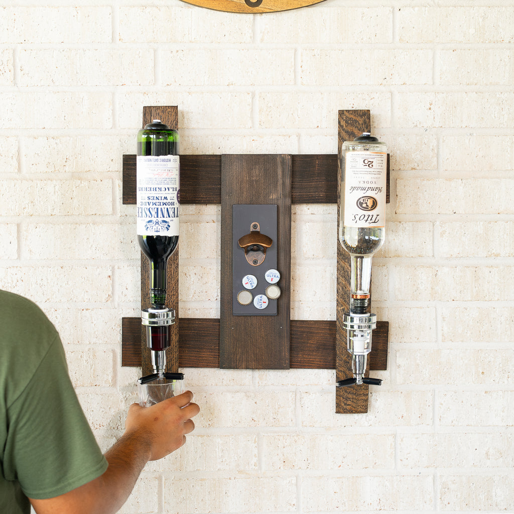 Whiskey Barrel Liquor Dispenser