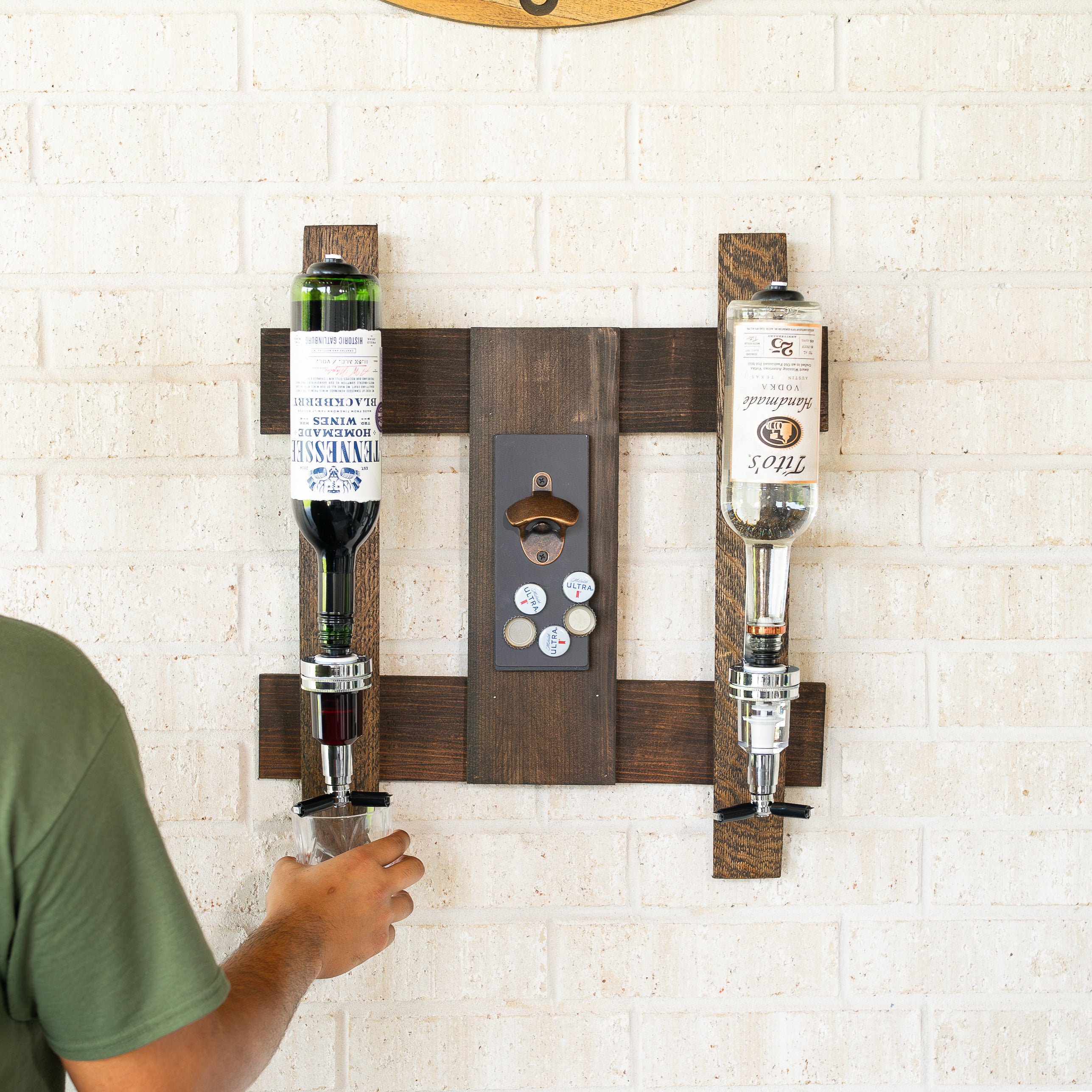 Whiskey Barrel Liquor Dispenser