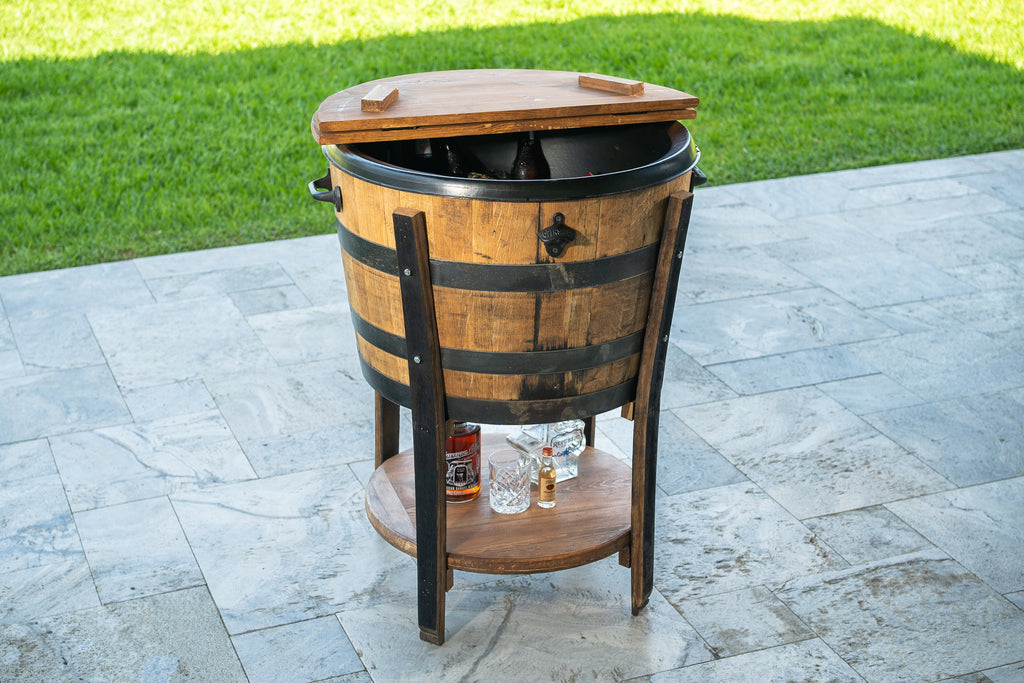 Rustic Wine Barrel Cooler