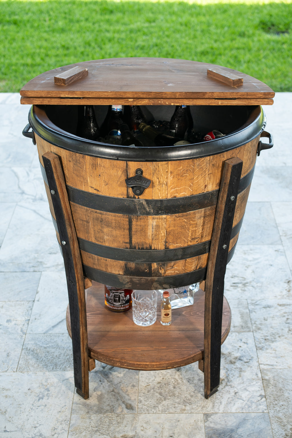 Rustic Wine Barrel Cooler