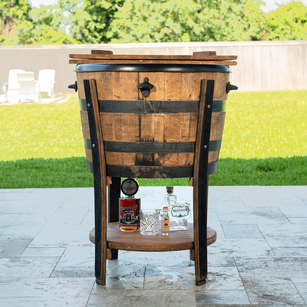Rustic Wine Barrel Cooler
