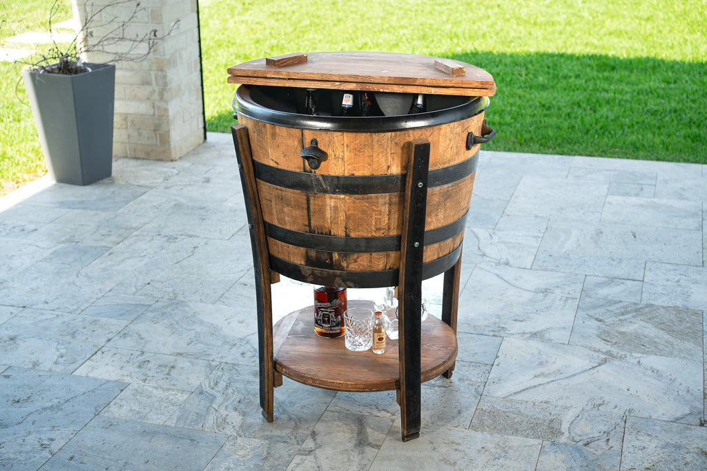 Rustic Wine Barrel Cooler