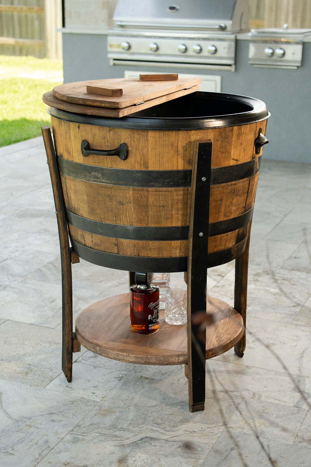 Rustic Wine Barrel Cooler