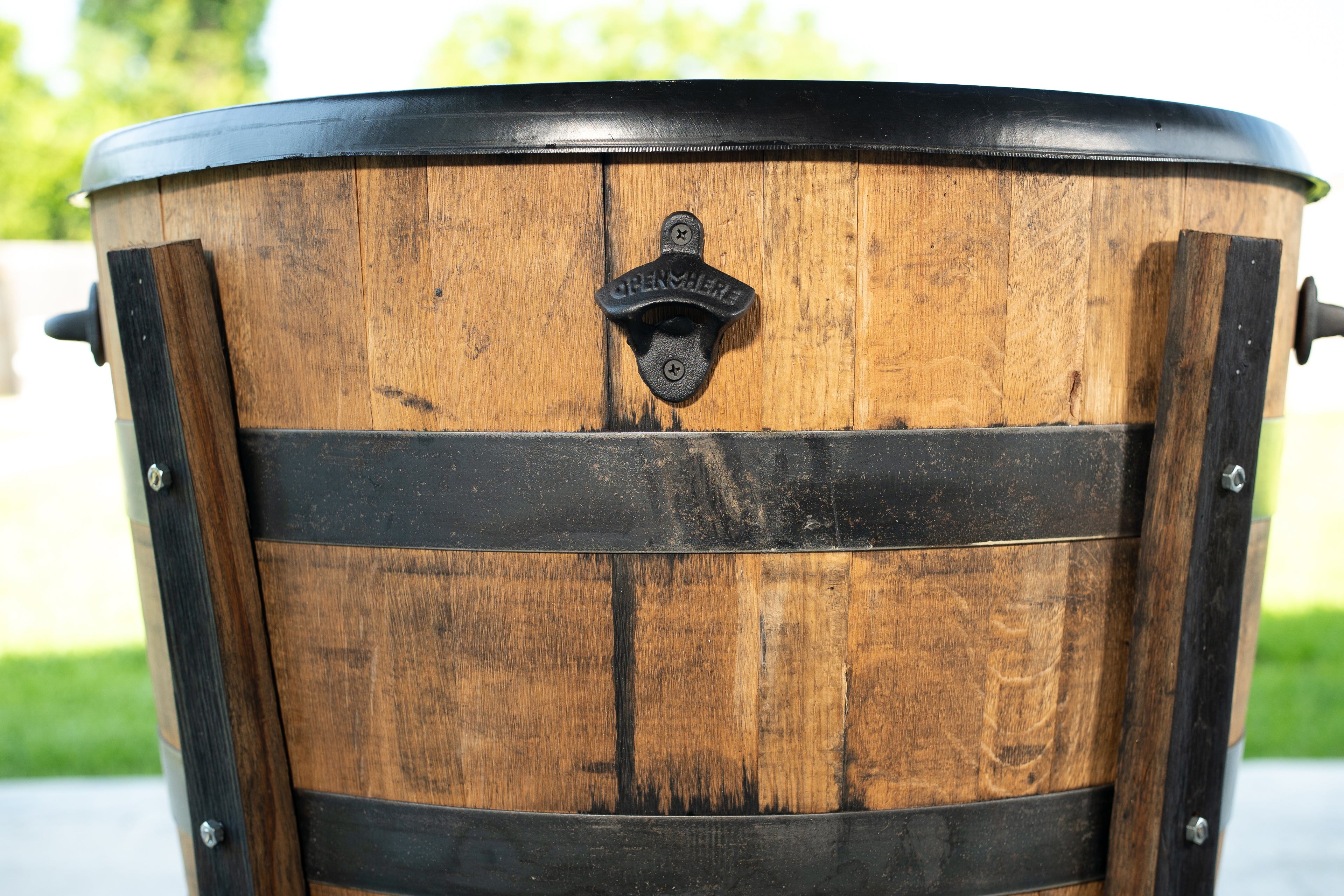 Rustic Wine Barrel Cooler