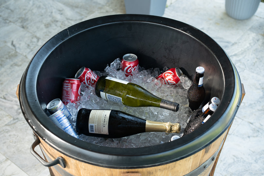 Rustic Wine Barrel Cooler
