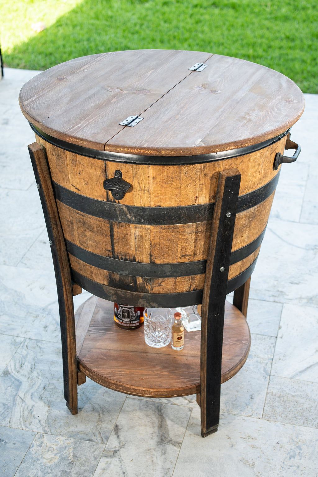 Rustic Wine Barrel Cooler