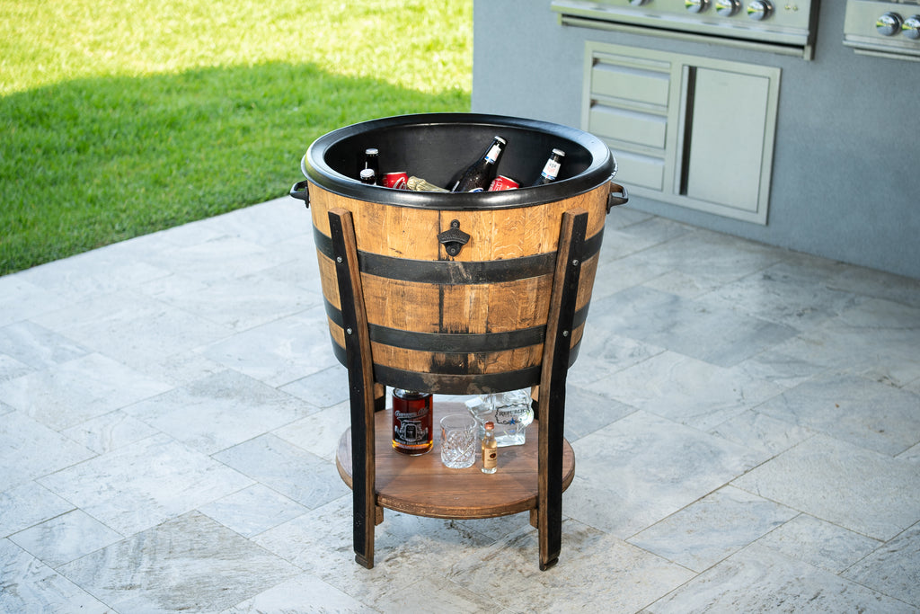 Rustic Wine Barrel Cooler