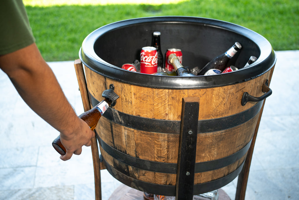 Rustic Wine Barrel Cooler