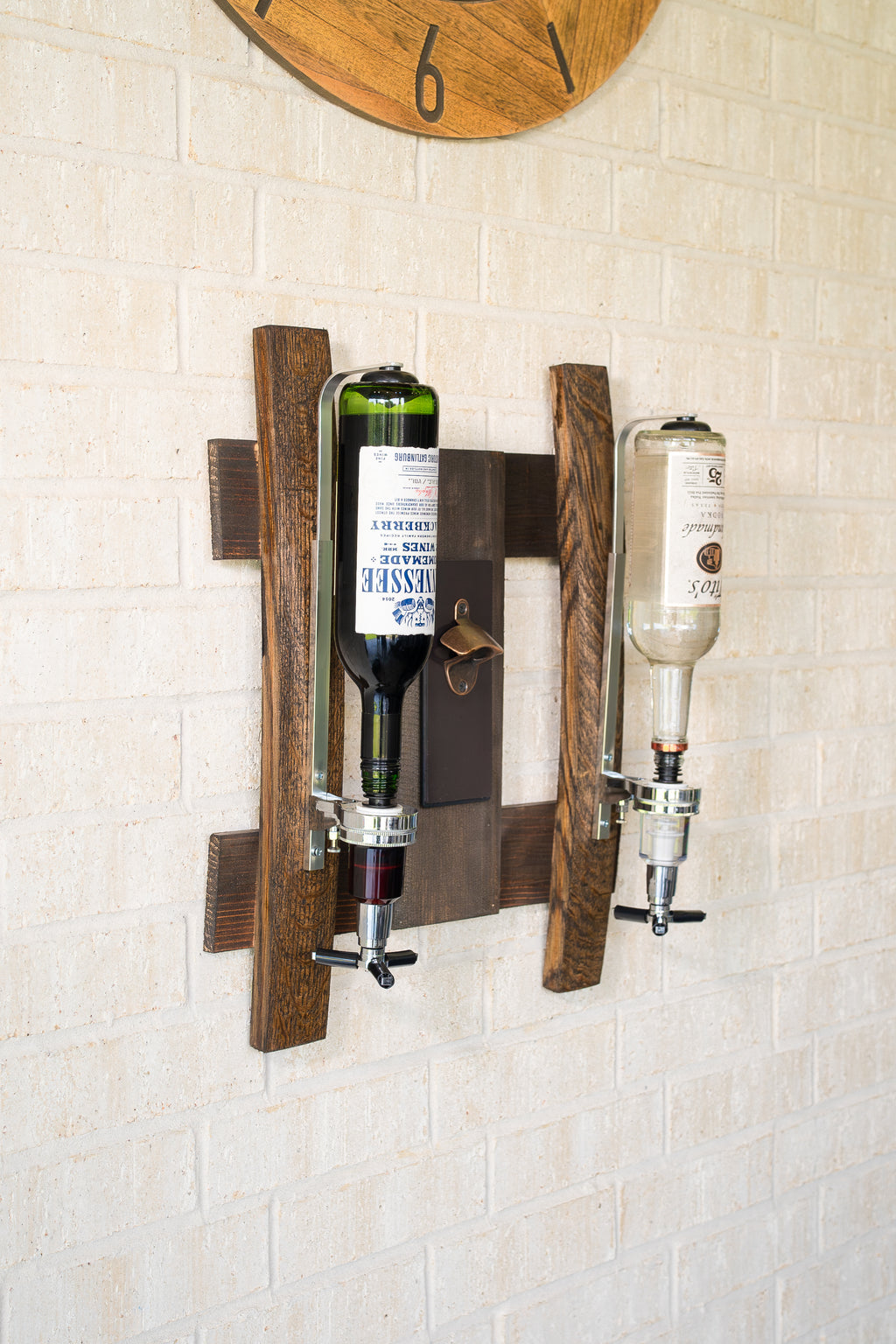 Whiskey Barrel Liquor Dispenser