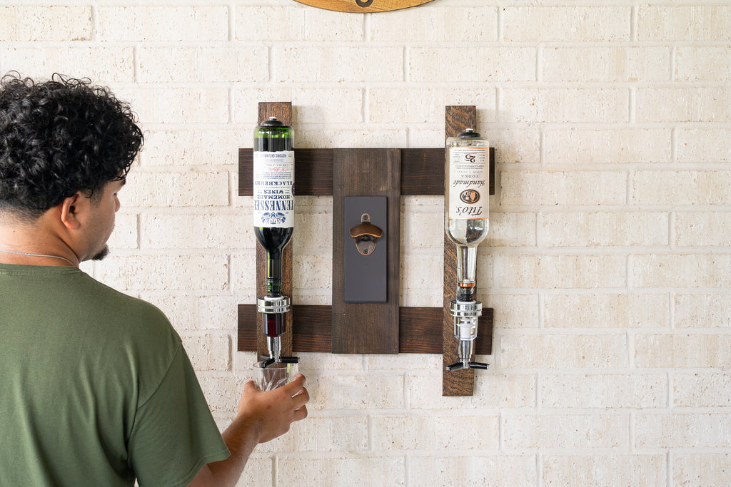 Whiskey Barrel Liquor Dispenser