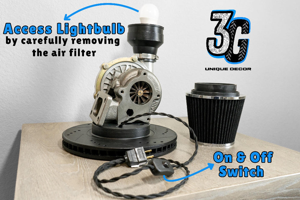 Mechanical light fixture with air filter and switch labeled, featuring the 3G brand.