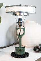 Automotive home decor piston lamp that fits naturally into modern living spaces.