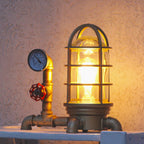 Industrial Gold Lamp