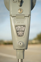 Parking meter display lamp designed for garages showrooms and collector spaces.