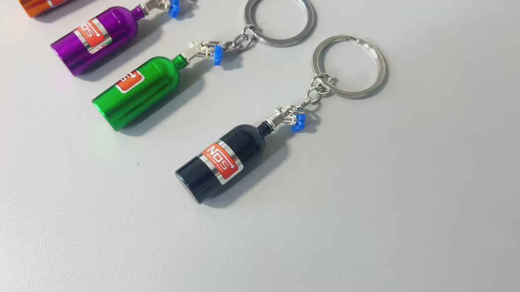 NOS Bottle Keychain Set (2)