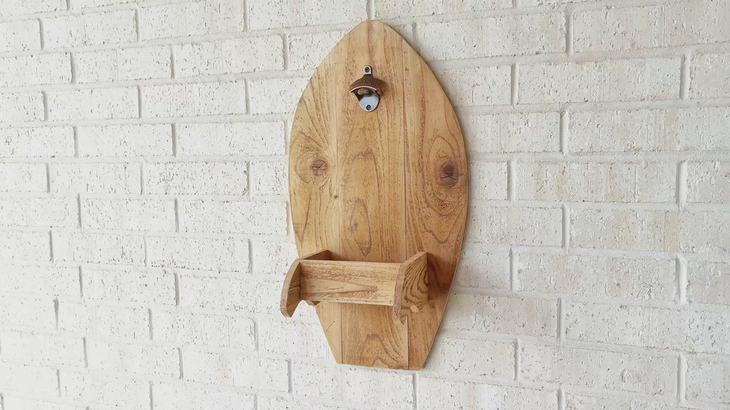 Surfboard Wall Bottle Opener