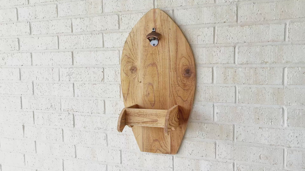 Surfboard Wall Bottle Opener
