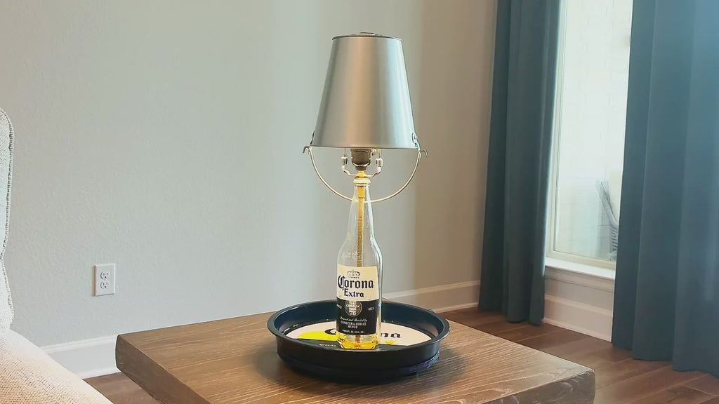 Corona Bottle Lamp with Cap Catcher