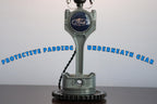 Piston lamp built from real car parts with brand new air filters and logos, combining clean details with automotive style.
