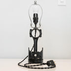 unique piston lamp handcrafted from a real car piston, combining automotive craftsmanship with everyday home lighting.